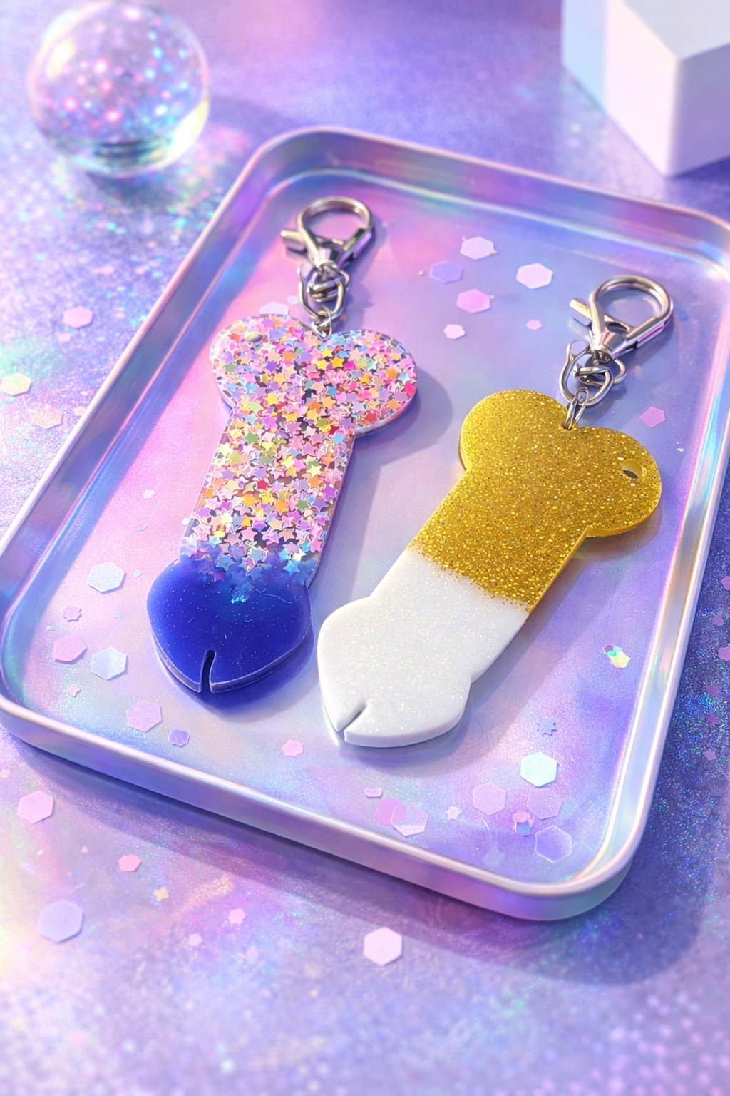 Penis Einkaufswagenlöser Schlüsselanhänger – lustiger Wagenchip, witziges Geschenk für Freunde, Männer & Junggesellenabschied 7 cm