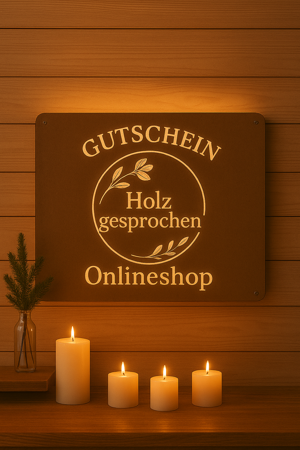 Freude schenken - Gutschein Holzgesprochen