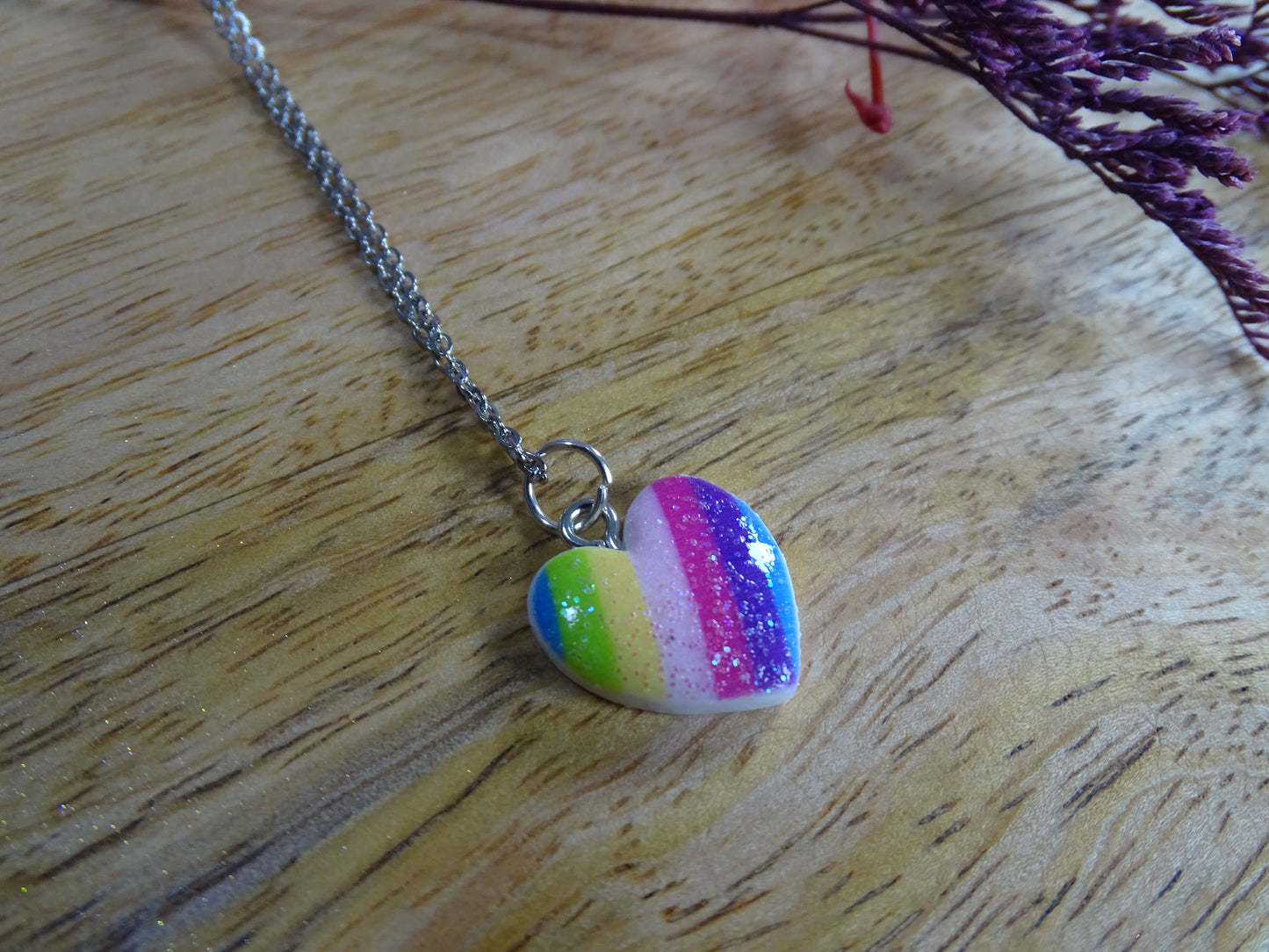 Halskette Rainbow Herz