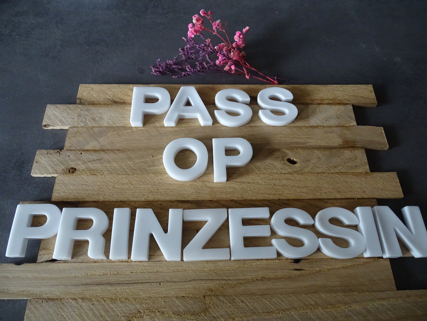 Pass op Prinzessin - Karnevals Dekoration - Resin trifft Holz