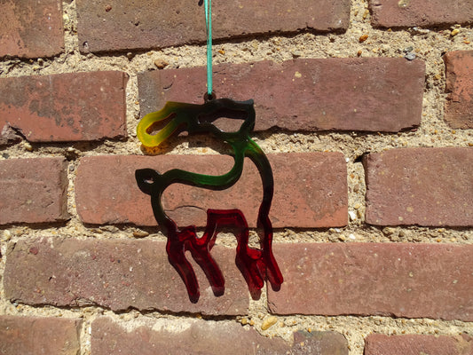 Rentier - Weihnachtsschmuck für die Fenster - Baumschmuck