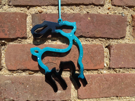 Rentier Fenster Weihnachtsschmuck - Adventsdekoration