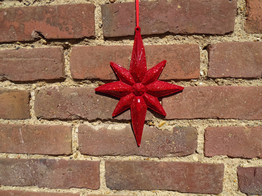 Weihnachtsstern - handgefertigte Fenster und Tür Dekoration