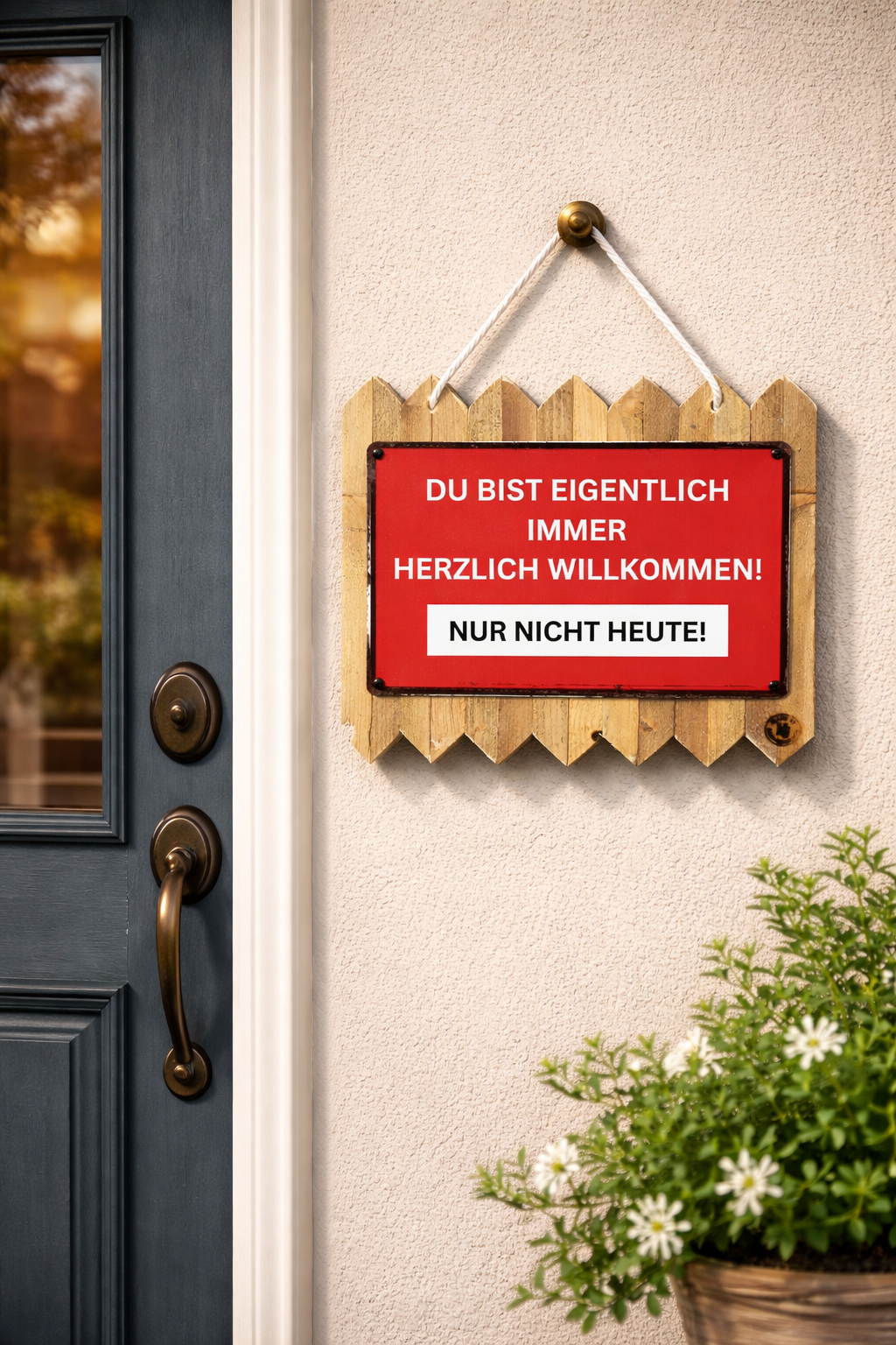Holz- & Blechschilder mit Spruch – Handgemacht, nachhaltig & mit Humor