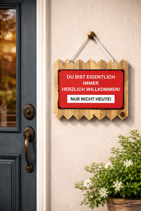 Holz- & Blechschilder mit Spruch – Handgemacht, nachhaltig & mit Humor