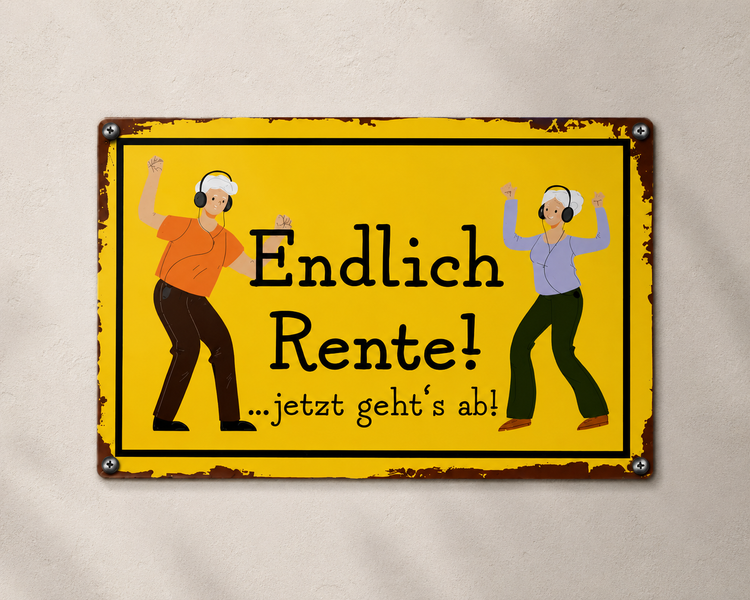 Blechschilder ohne Holz
