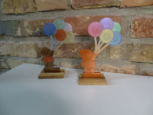 Luftballon Teddybär - Deko Figur Teddy - Kinderzimmer Dekoration in deiner Wunschfarbe