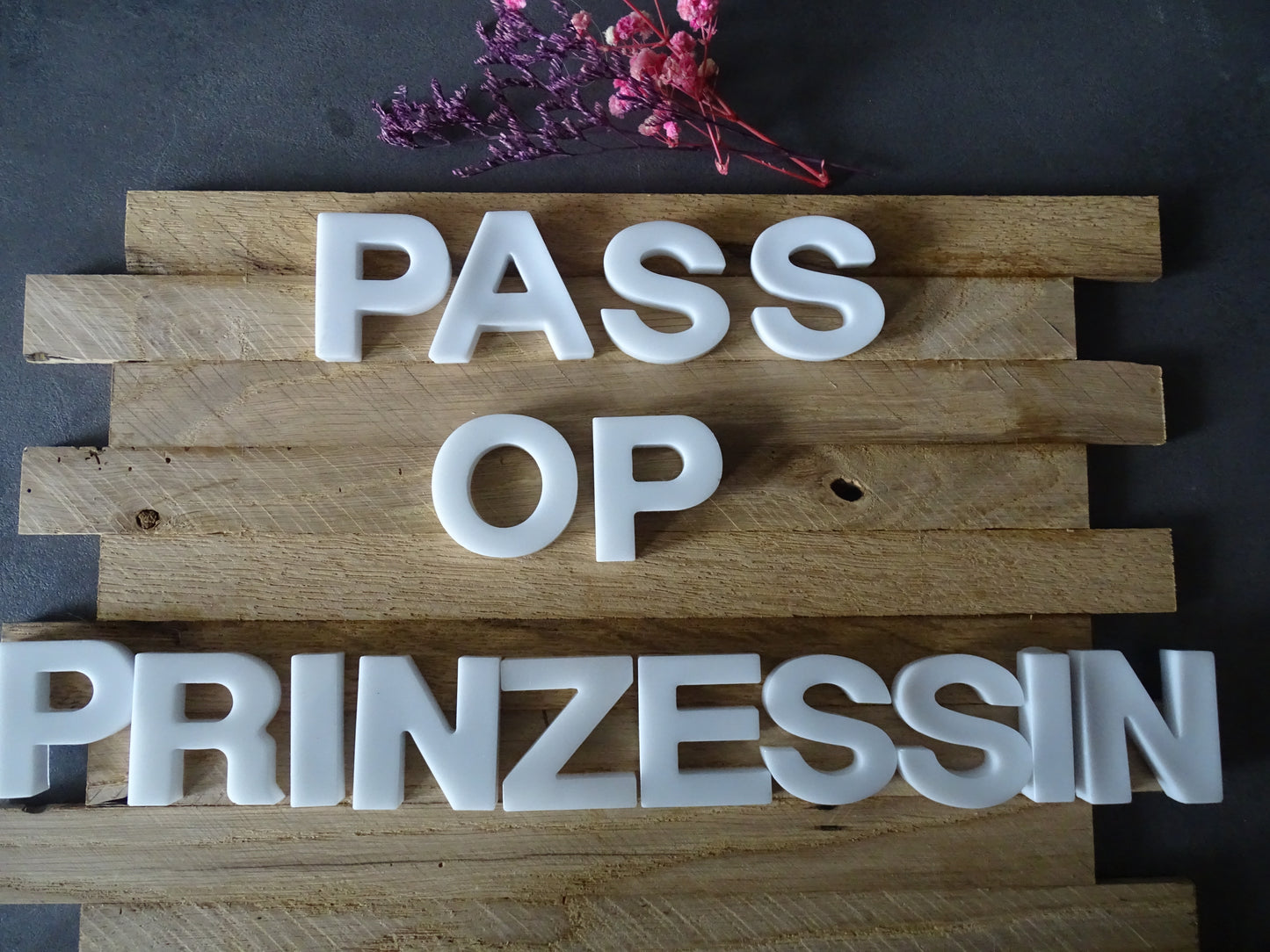Pass op Prinzessin - Karnevals Dekoration - Resin trifft Holz