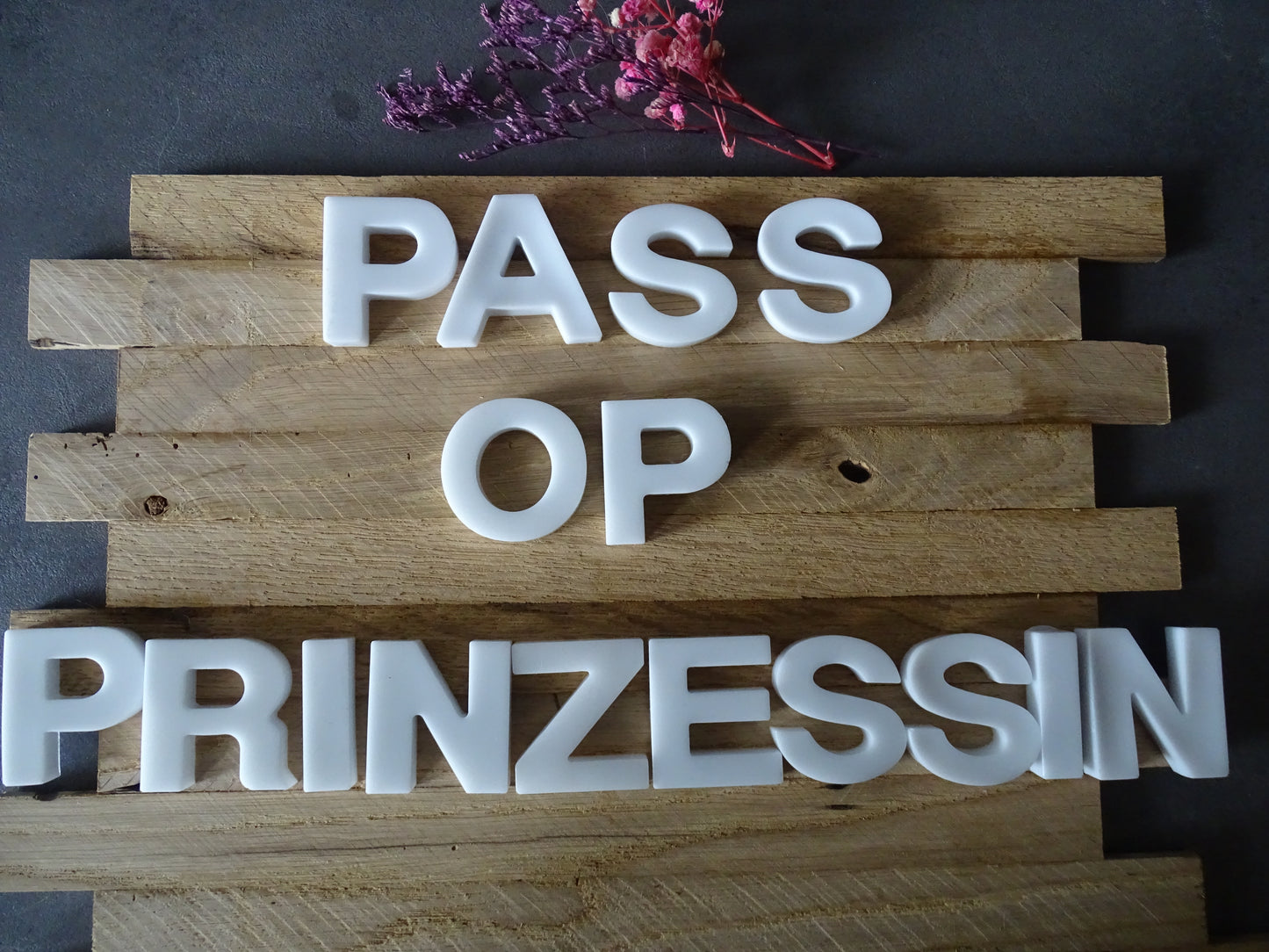 Pass op Prinzessin - Karnevals Dekoration - Resin trifft Holz